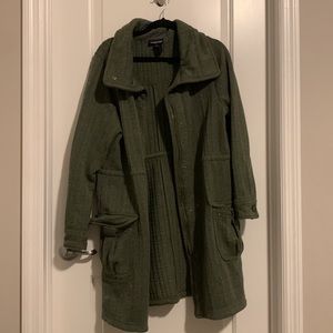 Patagonia beautiful, green long jacket/ coat